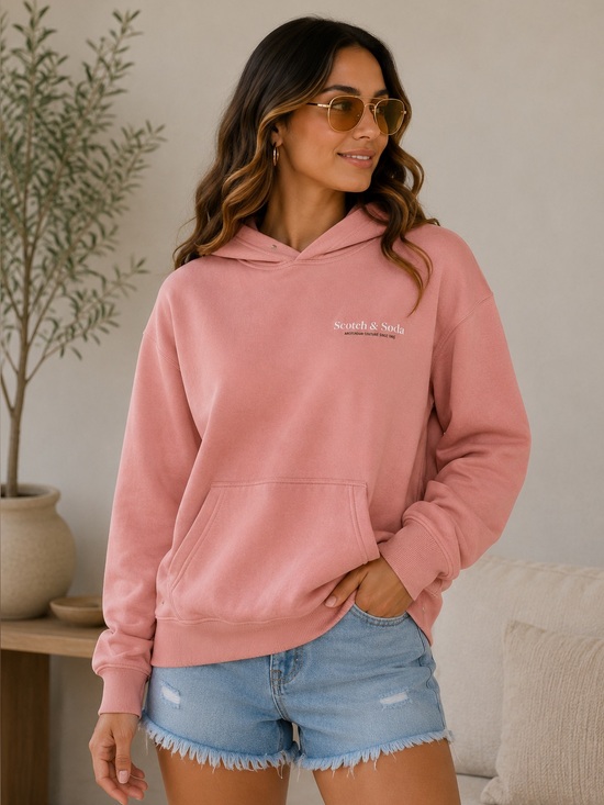 Scotch & Soda Tops - Scotch & Soda Dusty Pink Crewneck Hoodie